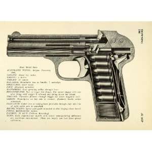  1948 Print 1900 .32 ACP Belgian Browning Automatic Pistol 