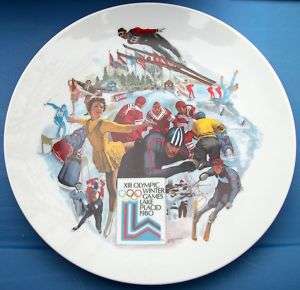 1980 Lake Placid Winter Olympics Games XIII Plate MIB  