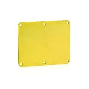  Leviton 3265 Y 2 Gang, Blank Coverplate, Yellow: Home 