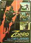 cy96 ZORRO COURT SPAIN ARDISSON c/o 1sh POSTER ITALY A  