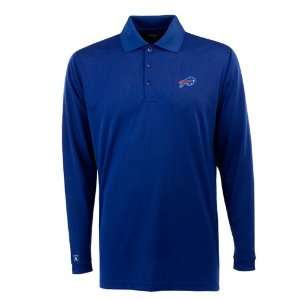 Buffalo Bills Long Sleeve Polo Shirt (Team Color):  Sports 