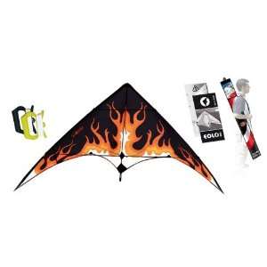  Eolo Sport Stunt Kite 63 Inch   Flame with Flight Manual 