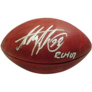  Adrian Peterson Autographed Duke Football with ROY 07 