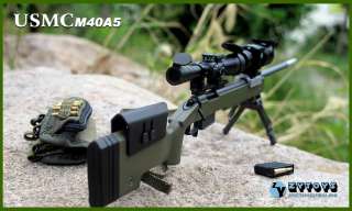 ZY TOYS USMC M40A5 Sniper Rifle Set Green Ver. 1/6  