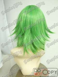 VOCALOID GUMI GREEN short flip out cosplay WIG  