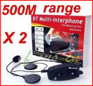 Motorcycle Bluetooth Multi Interphone headsets 1600 feet 3 riders can 