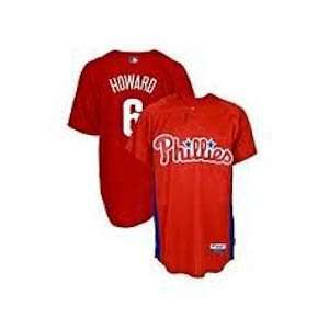 Phillies Authentic Ryan Howard Home Cool Base Batting Practice Jersey 