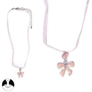 sg paris kid necklace necklace 38cm+ext rhodium pink lead free enamel 
