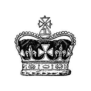 Crown 1 rubber stamp. NEW are you the queen or king?  