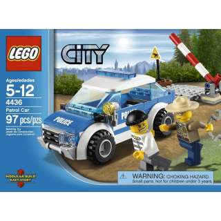   LEGO City Police Patrol Car 4436 Set with Policeman & Robber 97pieces