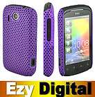 NEW PURPLE MESH CASE COVER FOR Vodafone HTC Explorer A310e + Screen 