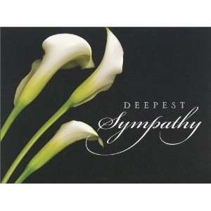  White Callalily Sympathy Card   100 Cards: Everything Else