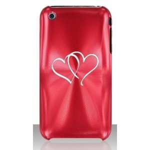  Apple iPhone 3G 3GS Red C50 Aluminum Metal Case Hearts 