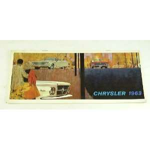  1963 63 CHRYSLER BROCHURE Newport 300 New Yorker 