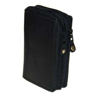 Genuine Leather Zipper Key Chain Holder Wallet #212CF 803698920274 