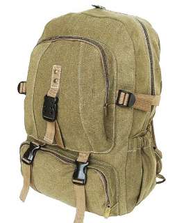 MILITARY STYLE CANVAS BACKPACK LAPTOP BOOKBAG DAY PACK  