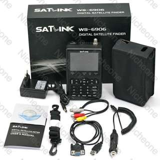 3000mAh Battery Satlink WS 6906 DVB S FTA data Digital Satellite 