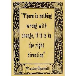   10cm) Art Greetings Card Winston Churchill Change: Home & Kitchen