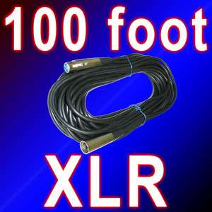 100ft foot feet mixer to powered speaker extension cable 3pin XLR Male 