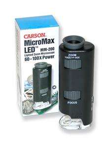 Carson MicroMax LED Pocket Microscope 60 100X  