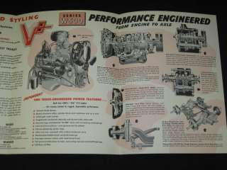 1959 GMC Trucks W500, MW500 Folder Sales Brochure  
