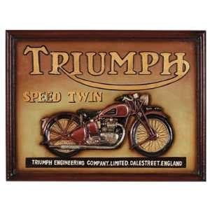  Triumph Speed Twin 3D Sign: Home & Kitchen