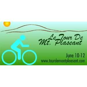   3x6 Vinyl Banner   Annual Le Tour De Mount Pleasant 