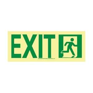 50R 2SN R   NYC Door Mount Exit Sign, Right, 4.5 X 13, Rigid, 7550 