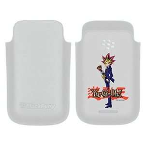  Yami Yugi Standing on BlackBerry Leather Pocket Case  