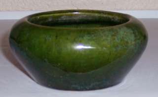 Zanesville Stoneware Pottery Company Gloss Green Art Bowl  