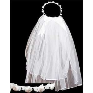  Tanday #5222 White Double Layer Bridal Wedding Veil 