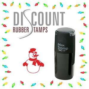   Inking Christmas Rubber Stamp   SNOWMAN (55132 R): Office Products