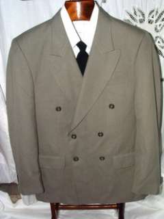 Mens Jacket D/B SAGE GREEN Coat WOOL Blazer 40 S SHORT  