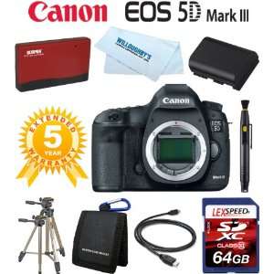  Canon EOS 5D Mark III Digital Camera (Body Only) + Battery 