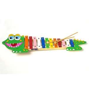  Crocodile xylophone wood/metal 7977: Toys & Games