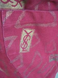 SIGNED Vintage Ultra Suede YVES ST LAURENT Le Smoking YSL Logo JACKET 