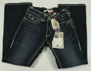 Laguna Beach Jeans Mens OLD NEWPORT White stitch 1G Crystals **SAMPLE 