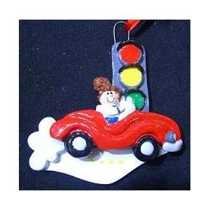  6076 Driver Girl Personalized Christmas Ornament: Home 