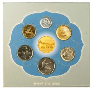 Coins of Korea 2002 MINT SET UNC 2418 1  