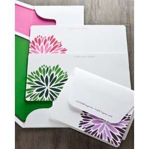  Atticus Paper 50 Flower Slim NotesPlain Envelopes 