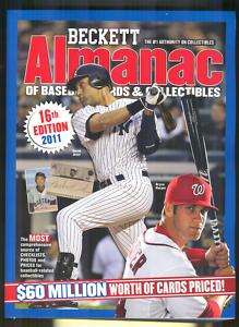 NEW BECKETT ALMANAC BASEBALL PRICE GUIDE BOOK (1344 PAGES!!!)   2011