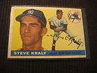 1955 Topps 139 Steve Kraly Yankees PSA 7  