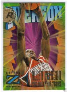 1996 1997 Skybox Z Force #151 Allen Iverson Rookie RC  
