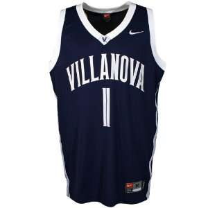  Nike Villanova Wildcats #1 Navy Replica Basketball Jersey 