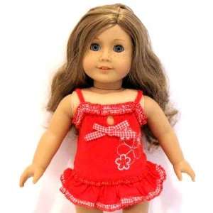  Red Swimsuit for 18 Inch Dolls: Toys & Games