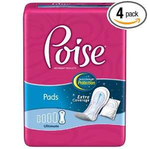 Poise Pads Ultimate Coverage (Pack of 4) Health 