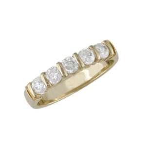   Elza   size 4.75 14K Gold Diamond Anniversary Band Jewelry