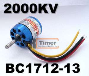 New RC Timer BC1712 13 2000KV Outrunner Brushless Motor  