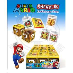 Nintendo Super Mario Snerdles Candied Fruit Strips 12 Pack Assortment 
