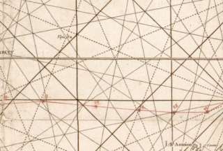 1792 map: Nautical charts, North Atlantic Ocean  